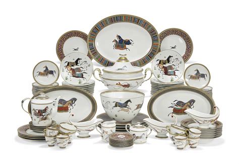 hermes china horse pattern|Hermes dining set patterns.